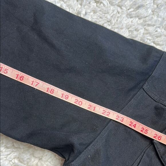 Modern Artchitect Anniversary Denim Jacket with Buttoned Pockets Stylish Black - Picture 10 of 13